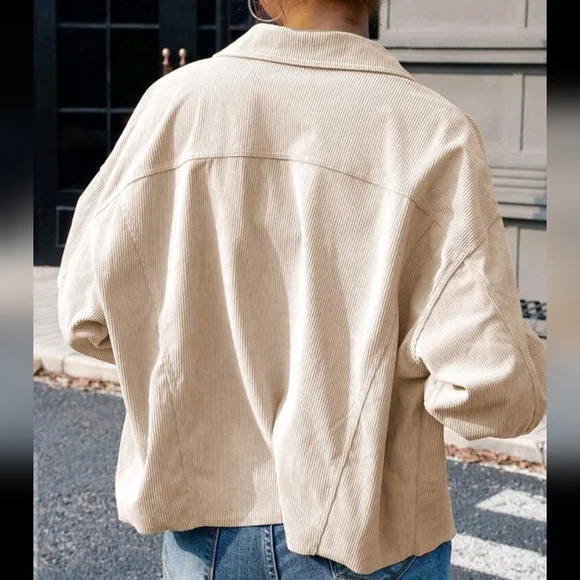 Women Casual Solid Color All-Match Jacket For Autumn - Picture 2 of 4